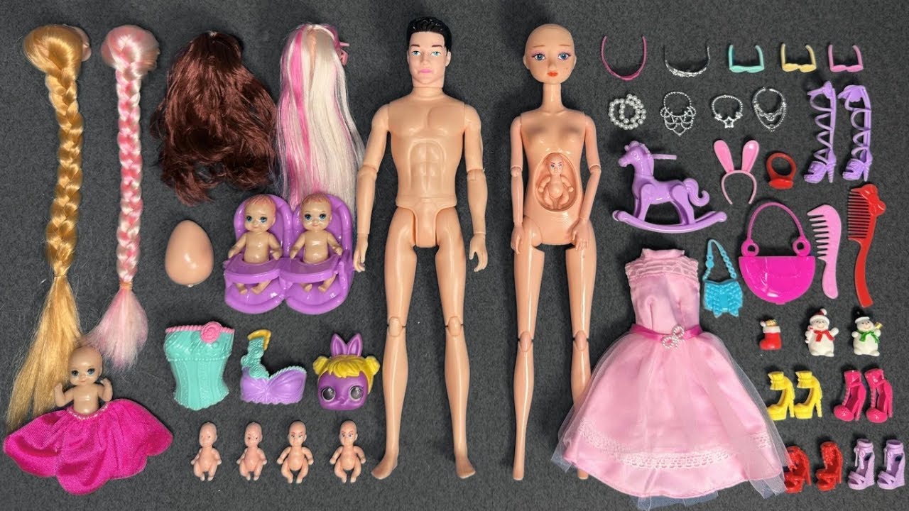 11 Minutes Satisfying with Unboxing Barbie Family Playset, Cute Doll Toys ASMR | Review Toys 