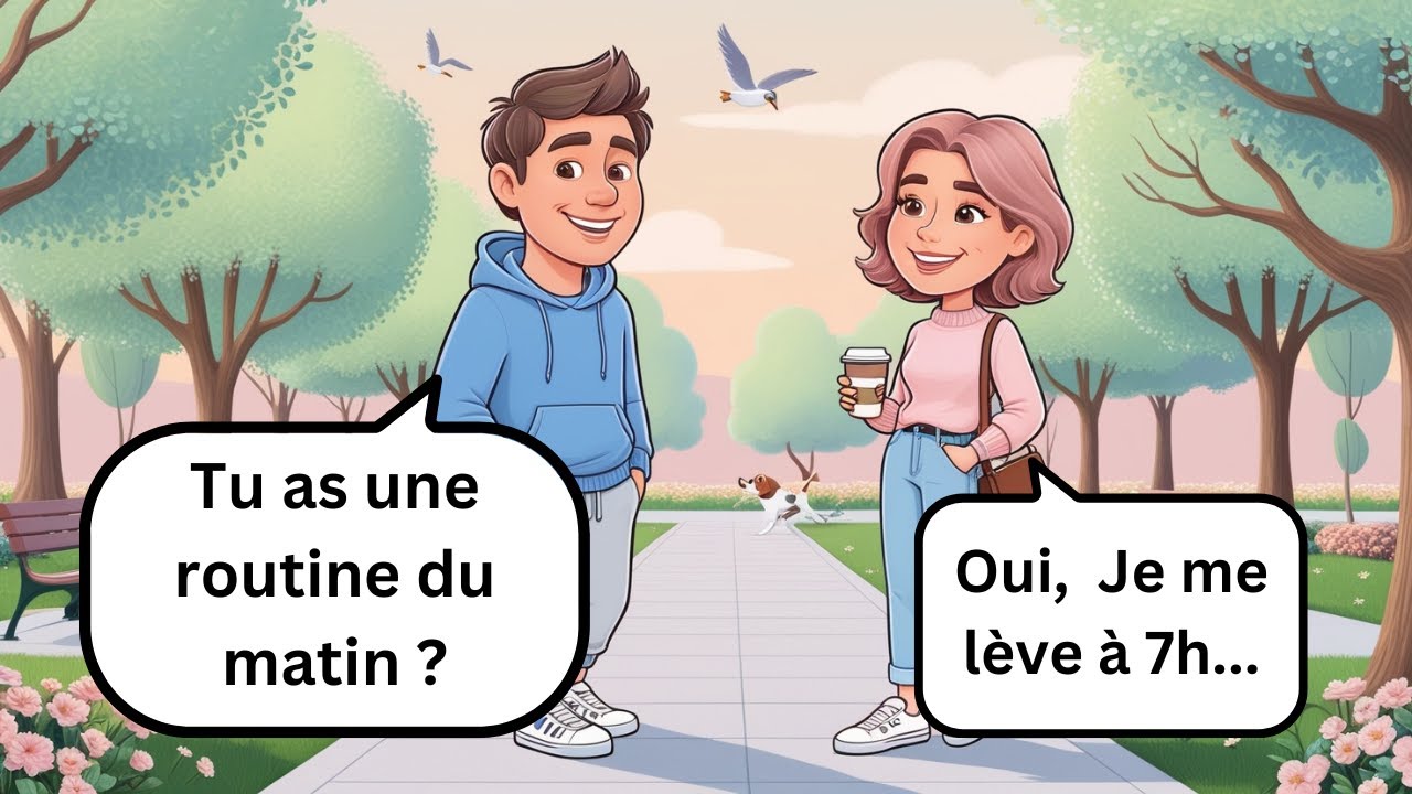 Morning Routine in Slow French | Easy Conversation A1- A2