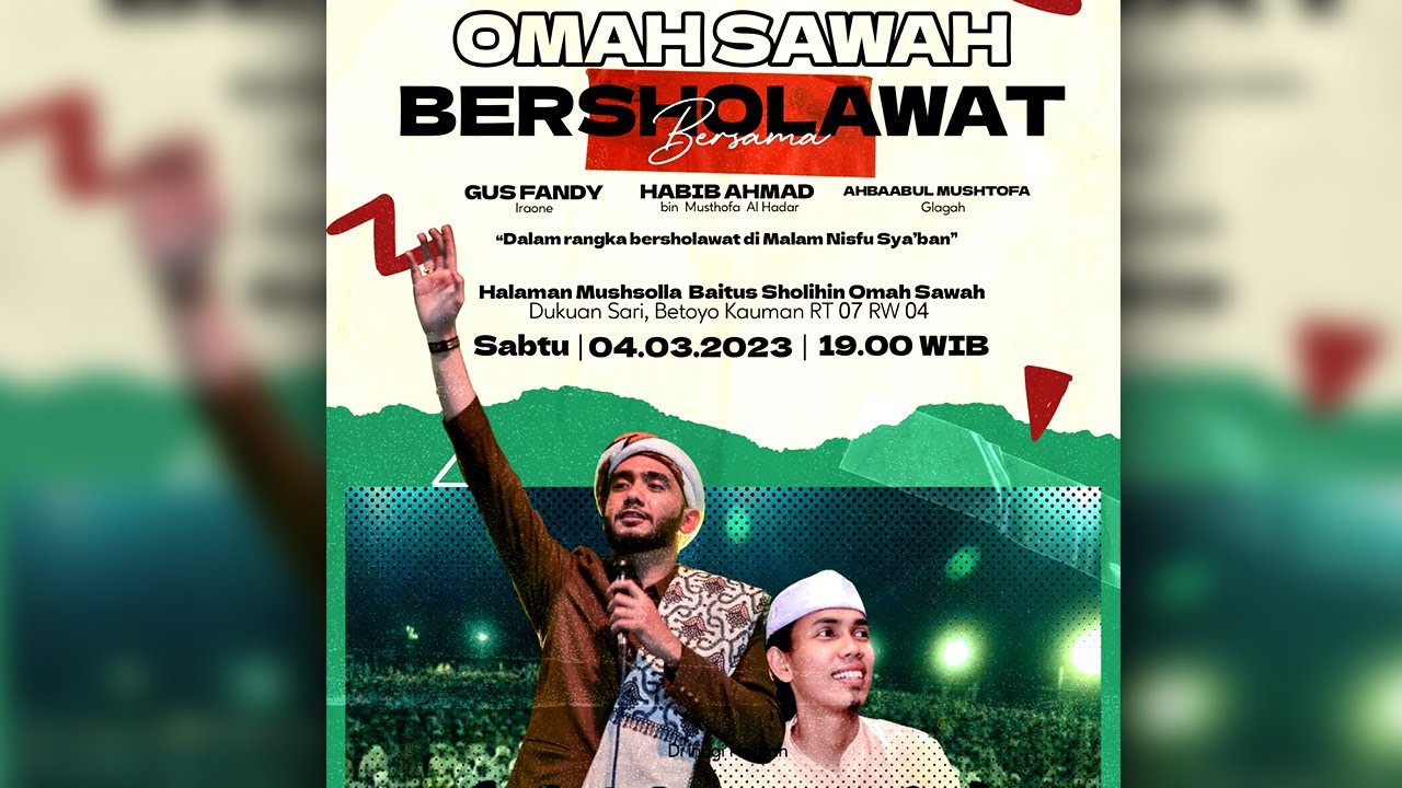 LIVE Streaming OMAH SAWAH BERSHOLAWAT Bersama HABIB AHMAD AL HADAR, S.E.I