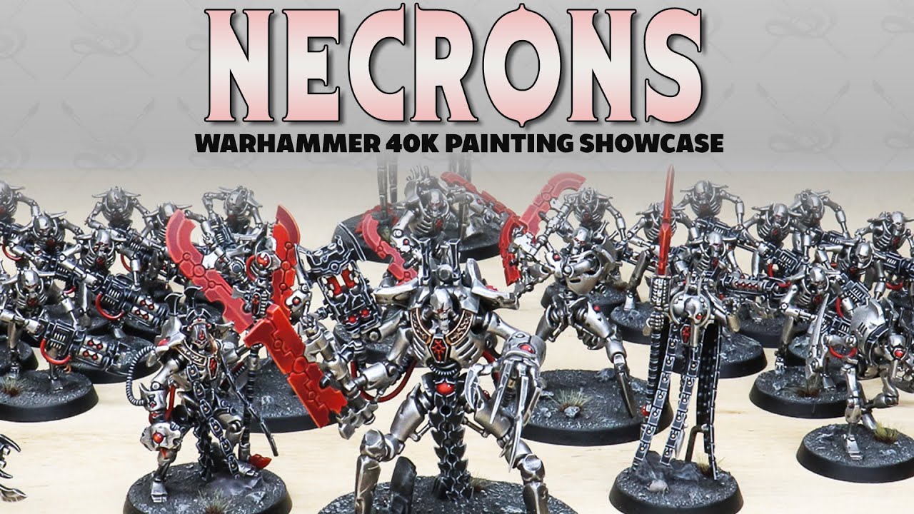 PAINTING SHOWCASE Warhammer 40k Necrons Army Custom Scheme Commission