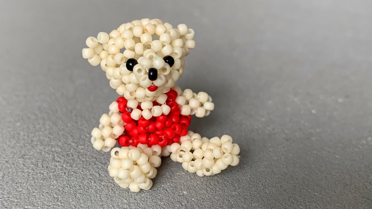 How to Make a Beaded Teddy Bear 🧸 | 3D Beaded Bear Tutorial