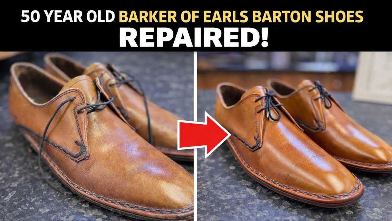 50 Year Old Barker Shoes Bought on Vinted - Shoe Repair & Saphir Restoration