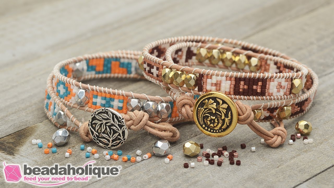 How to Make the Mosaic Double Wrapped Loom Bracelet Kits by Beadaholique