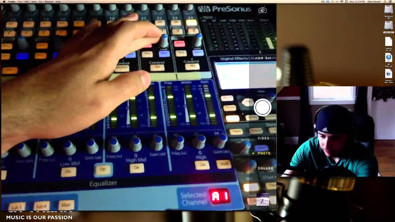 Efectos en los monitores de la StudioLive - Grabacion y Mezcla