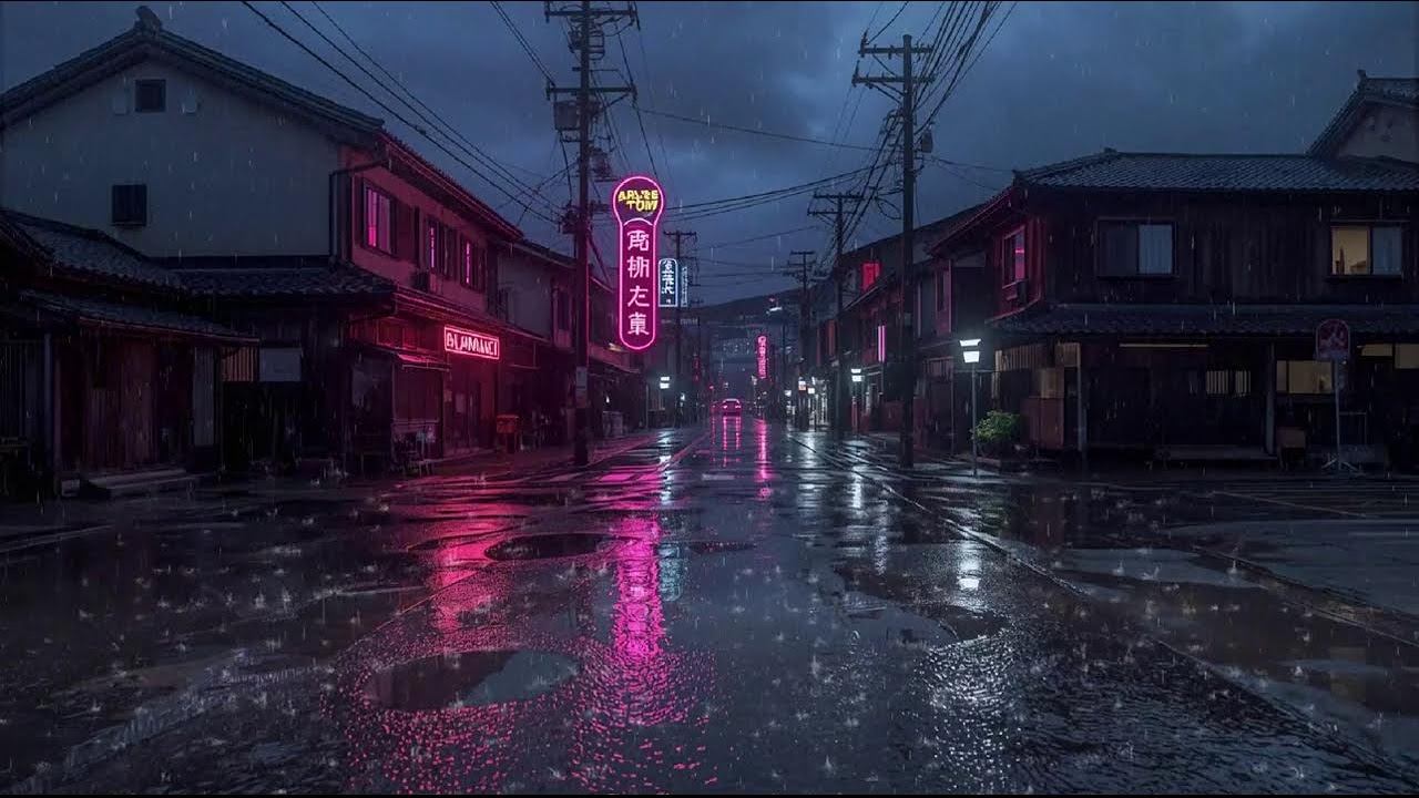Night Rain Ambience 🌙 Lofi Beats for Focus, Relax & Quiet Moments #35