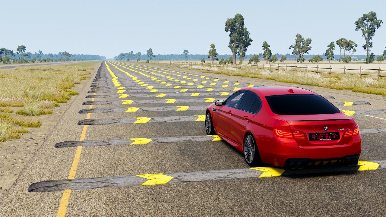 Cars vs 150 Speed Bumps | BeamNG Drive