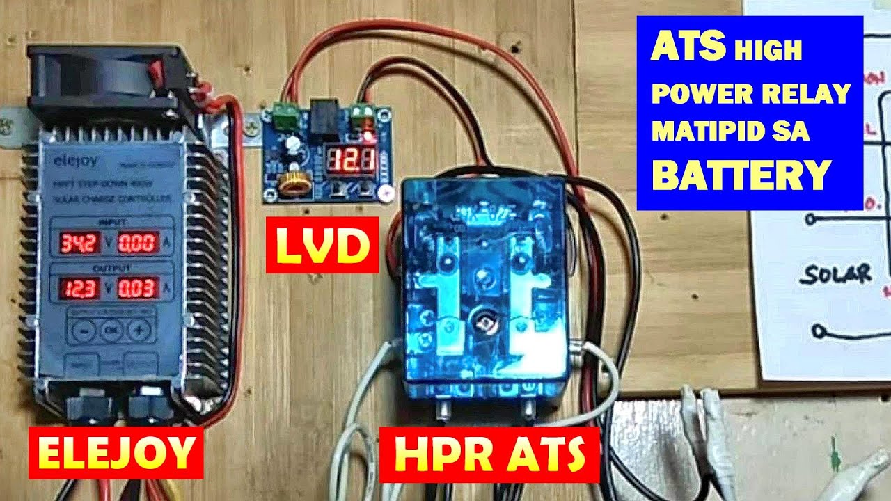 PAANO MAG INSTALL NG ATS SA SOLAR TO MERALCO GAMIT ANG HIGH POWER RELAY