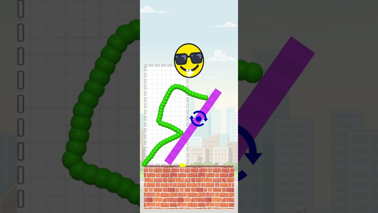Draw To Smash gameplay logic puzzle , Draw to smash puzzle game | satisfying | draw one line