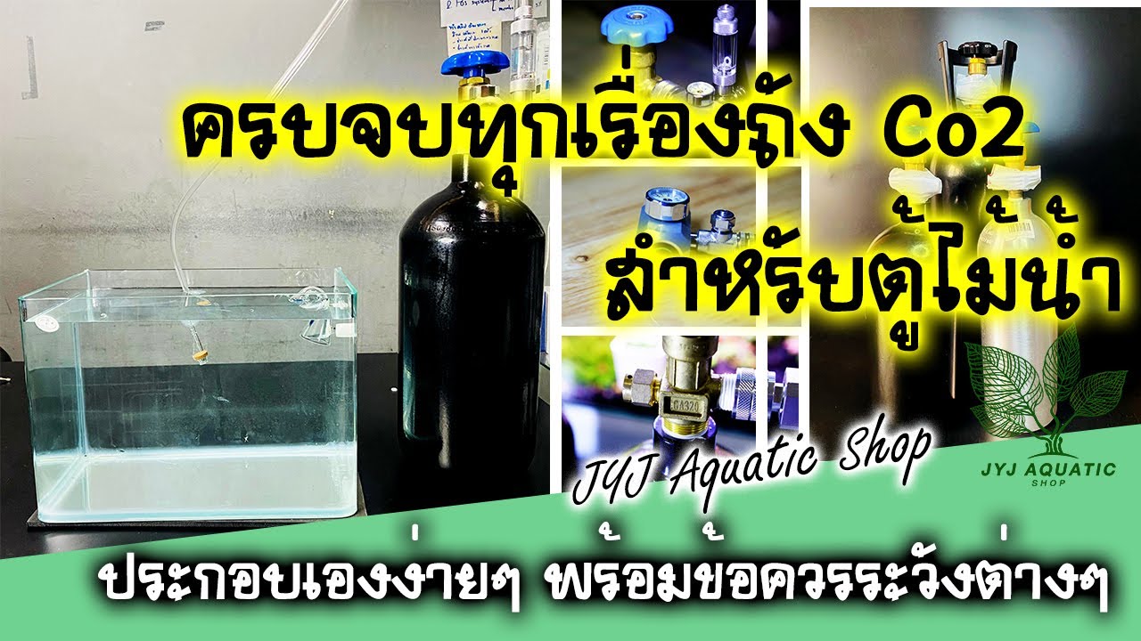 ครบจบทุกเรื่อง ถังCo2 สำหรับตู้ไม้น้ำ ประกอบเองง่ายๆ พร้อมข้อควรระวังต่างๆ พร้อมวิธีเช็ครั่ว