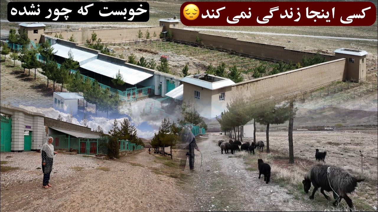 قلعه باشی حبیب الله جاغوری. برج‌هایش در نتیجه برخورد راکت‌ها ویران شده است🥺