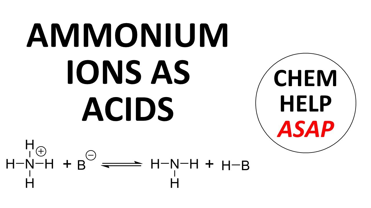 ammonium ions as acids