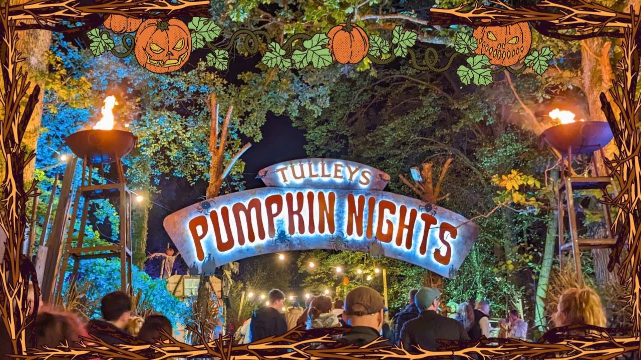 PUMPKIN PICKING at Night at Tulleys Farm