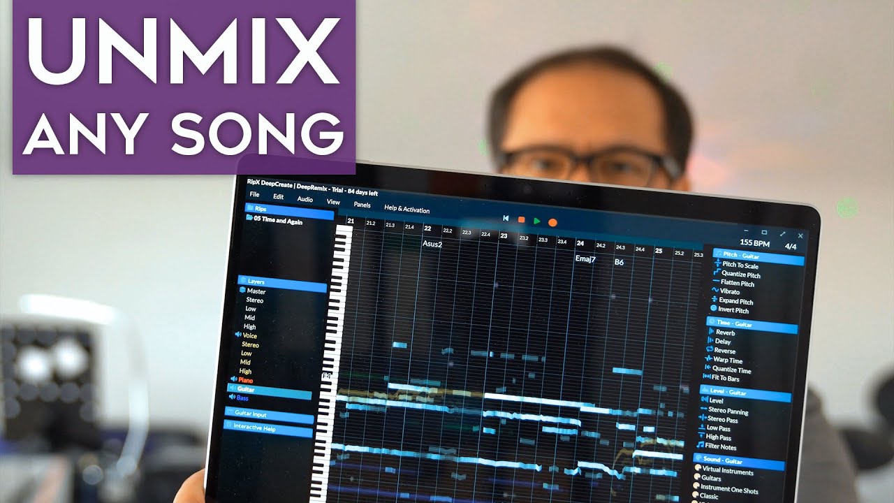 RipX - unmix your favourite songs easily for sampling and remixing (vocal remover app)