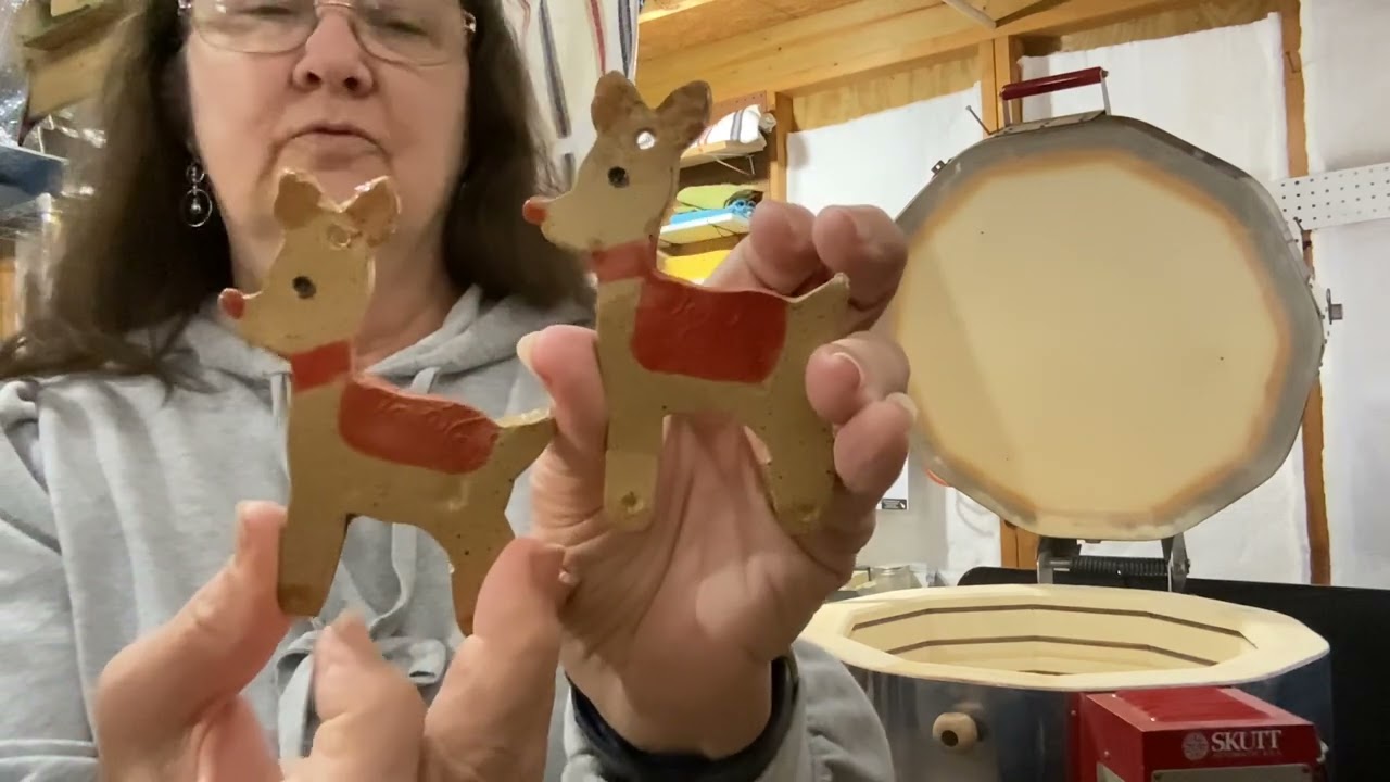 Glaze Kiln unloading: Dinnerware completed, surprise 2024 ornaments, #Dianna’s Mud Shop 1/29/24