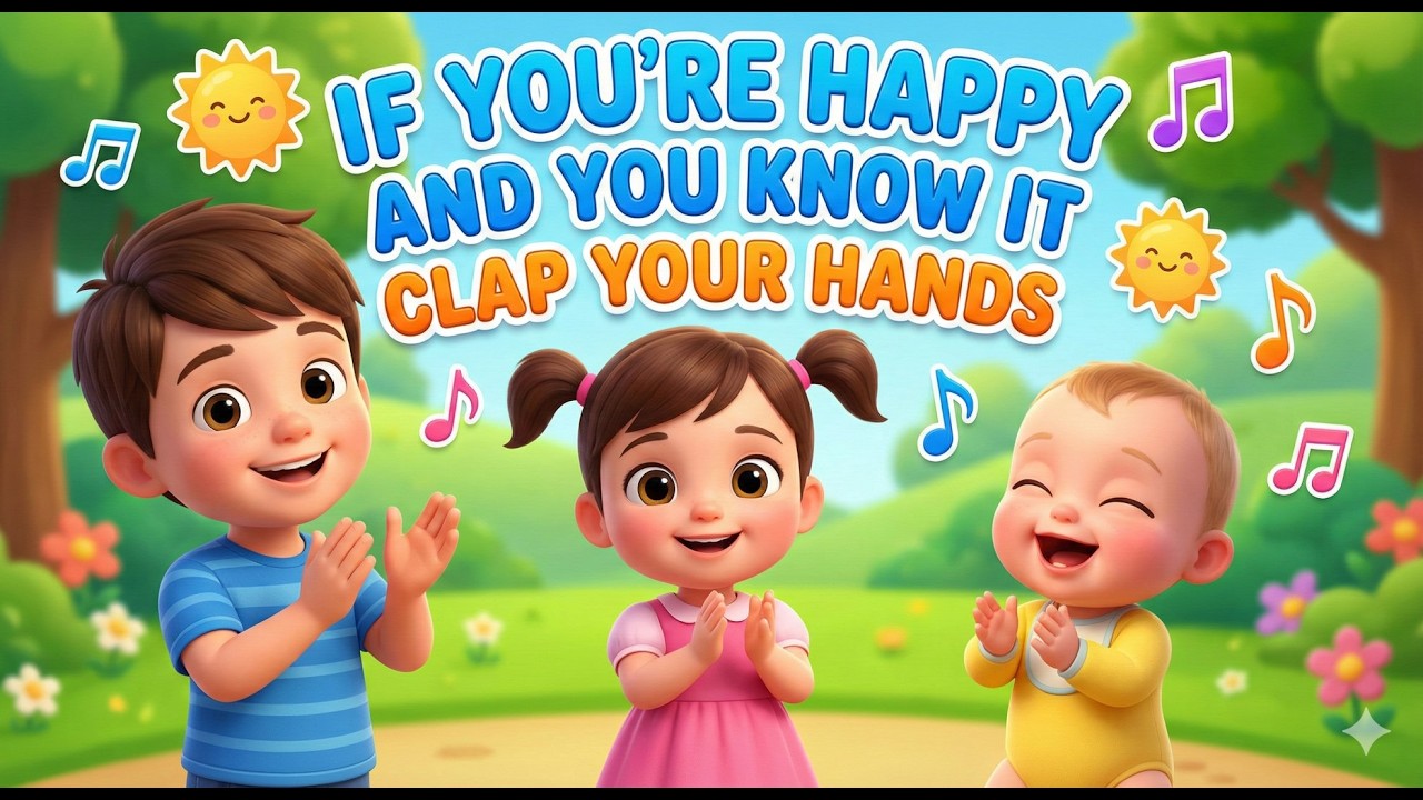 If You're Happy and You Know It Song | Nursery Rhymes | Kids Songs
