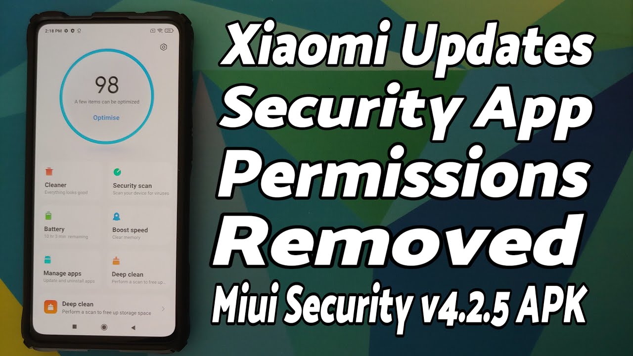 Miui Security v4.2.5 Update Removes Some Shady Permissions | Mi Security 4.2.5 APK
