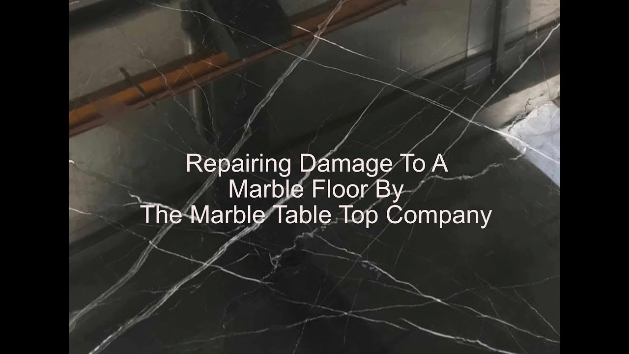 How to repair a scratched marble table top or floor