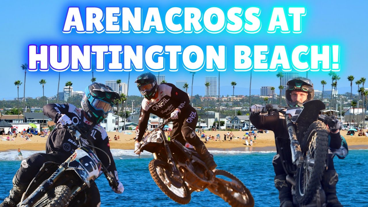 TIGHT ARENACROSS RACING AT HUNTINGTON BEACH! The Moto Beach Classic X Arenacross!