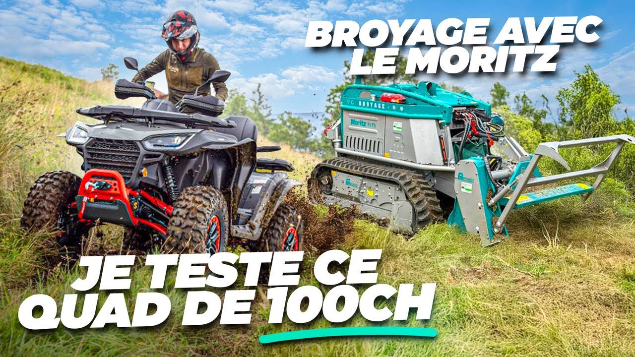 🤠 JE TESTE le QUAD SEGWAY de 100CH et BROYAGE avec le ROBOT PFANZELT MORITZ & VG BROYAGE !🌲