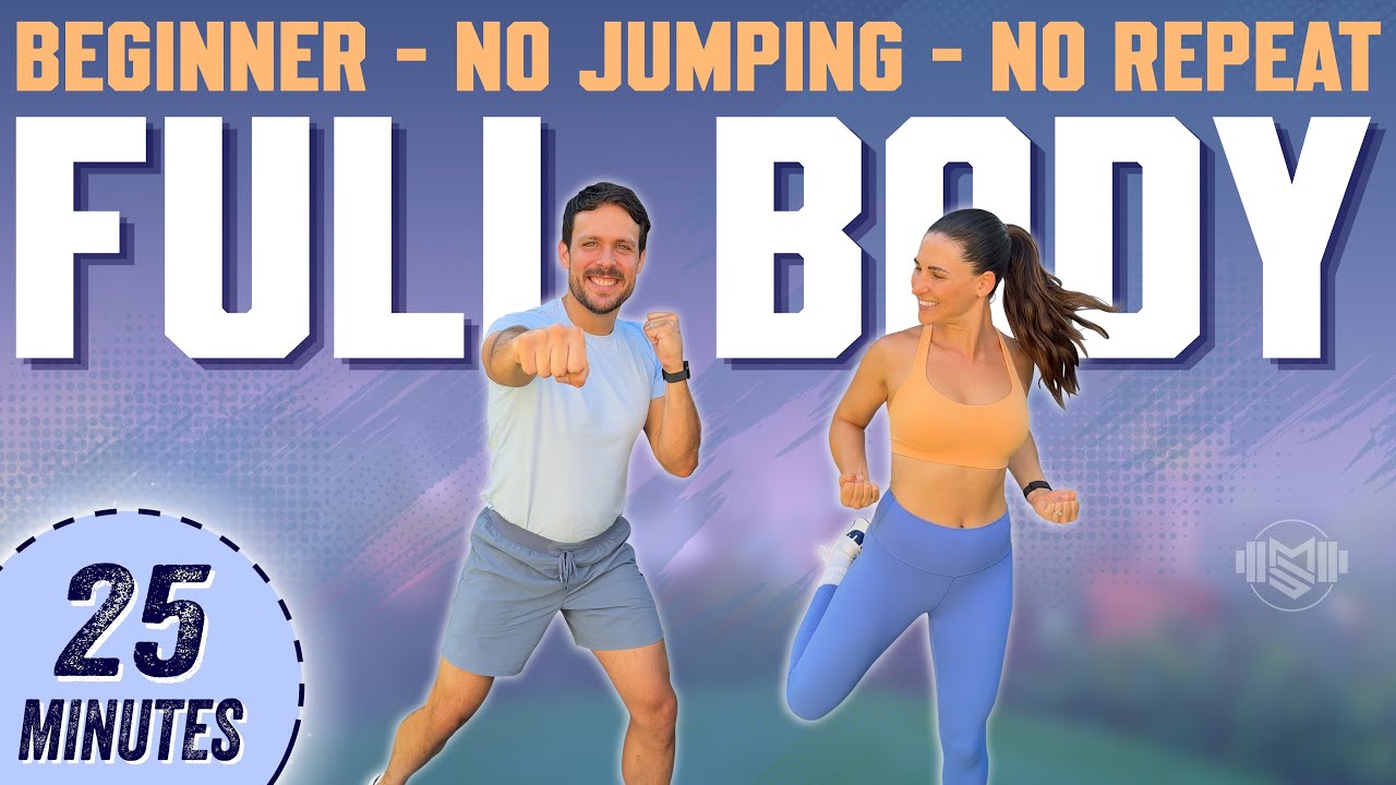 25 Min Full Body HIIT for Beginners | No Equipment, No Jumping, All Standing