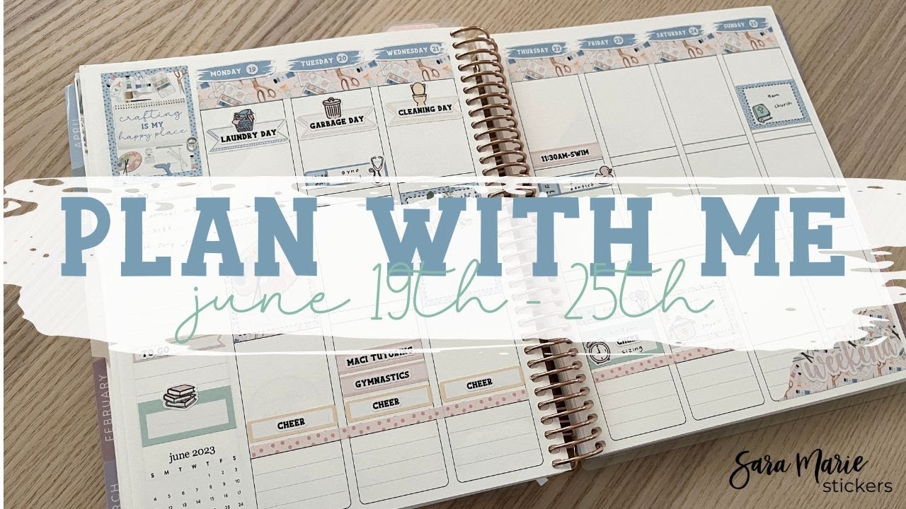 Plan with Me: June 19th - 26th 2023 | May Mystery Kit | EC Vertical |