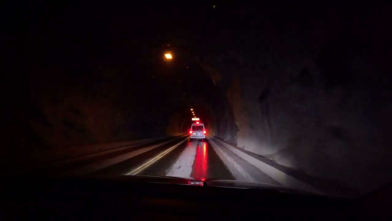 Yosemite National Park - Tunnel View winter driving tour  -  4K