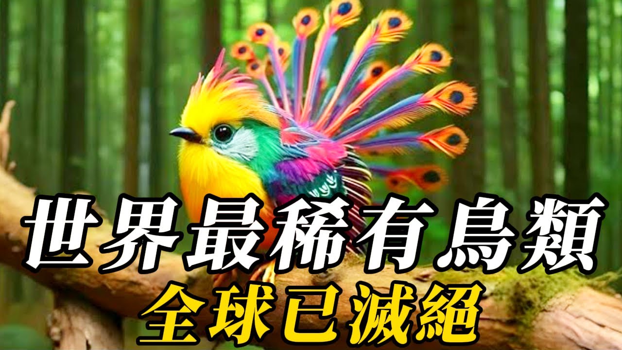 全世界最稀有的10種鳥類，翅膀上長有爪子，疑似恐龍進化！第壹名于2019年徹底在野外滅絕，能看見實屬奇迹！#动物 #animals #知识渊博 #科普 #特有種 #野生动物 #百科密码 #寵物