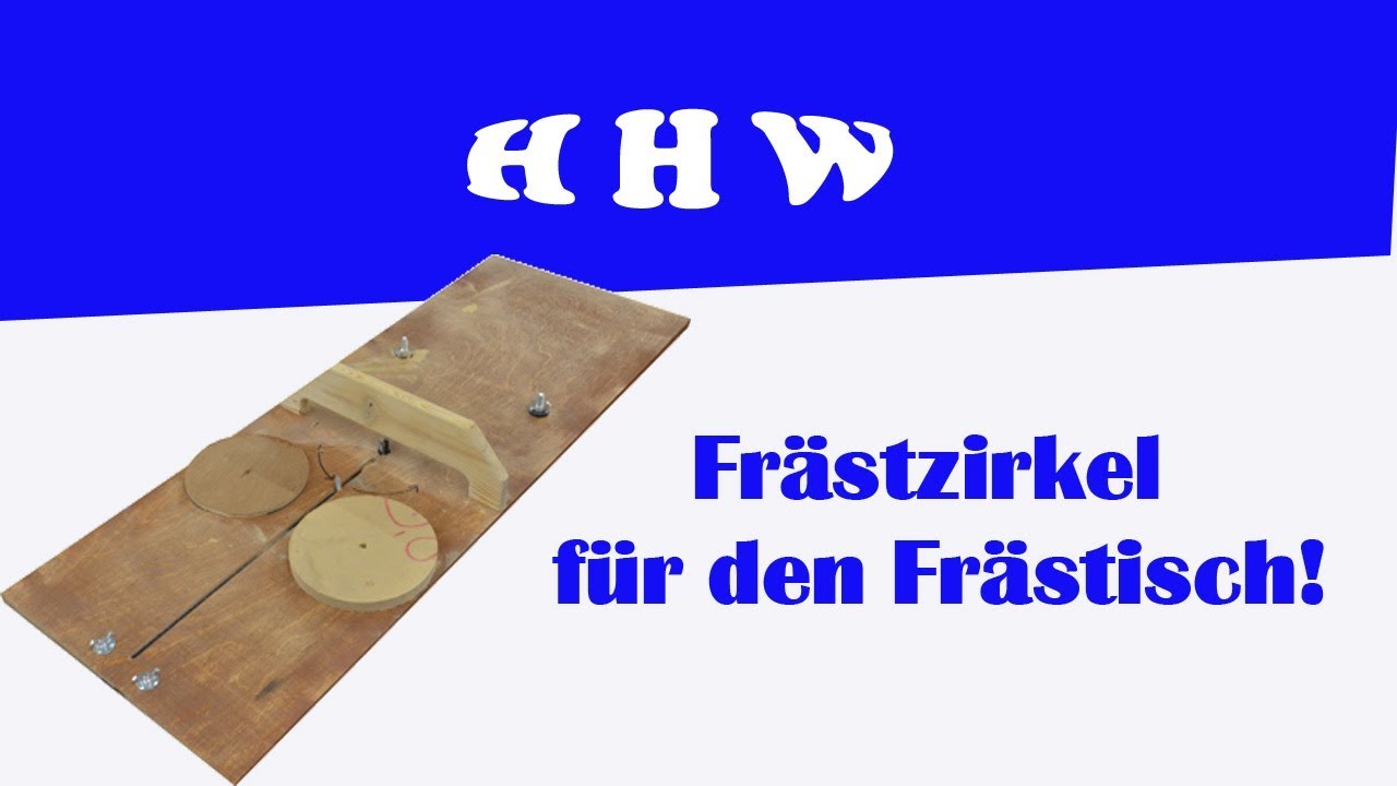 Günstiger Fräszirkel für den Frästisch / kleine Werkstücke