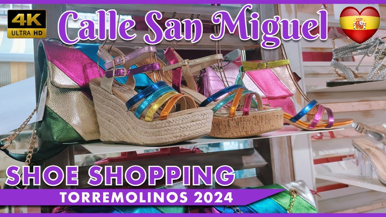 SHOE BARGAIN HUNT/ HOT SHOE TRENDS Torremolinos 2024 Spain [4K]