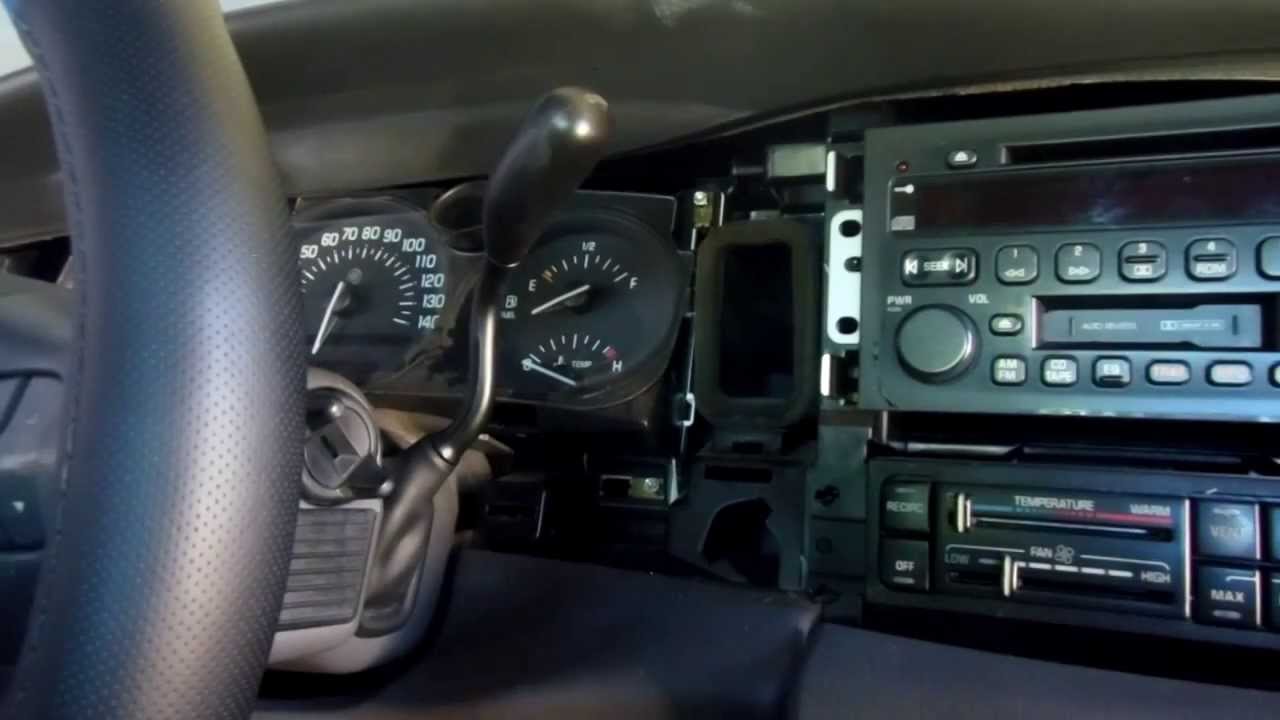 BUICK LESABRE 2003 INSTRUMENT CLUSTER REMOVAL