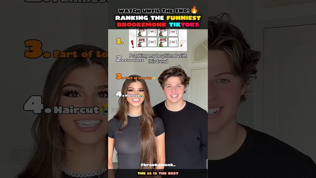 Ranking The BEST Brooke Monk TikToks!(With Sam!🔥) #funny #brooke #ranking #fyp #shorts