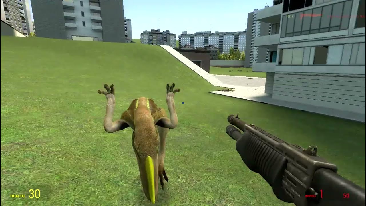 One man with a shotgun vs. dinosaurs