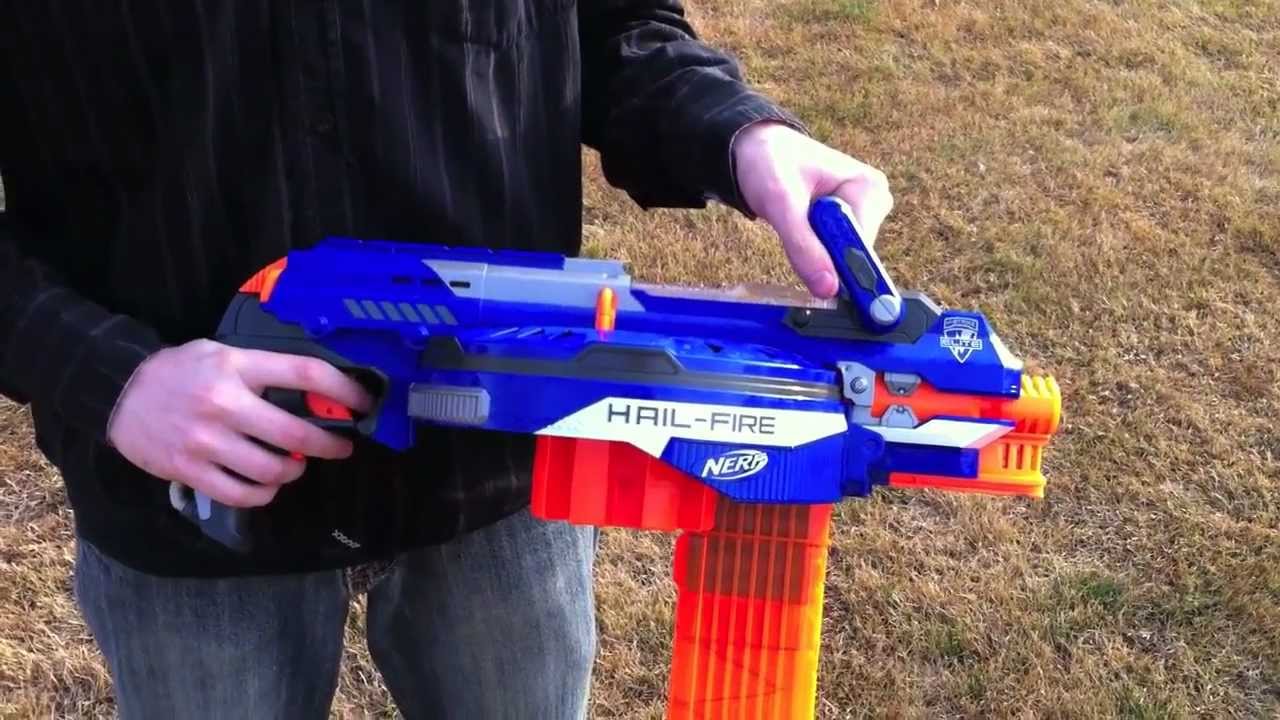 Nerf N-Strike Elite Hail-Fire - Range Test (Stock)