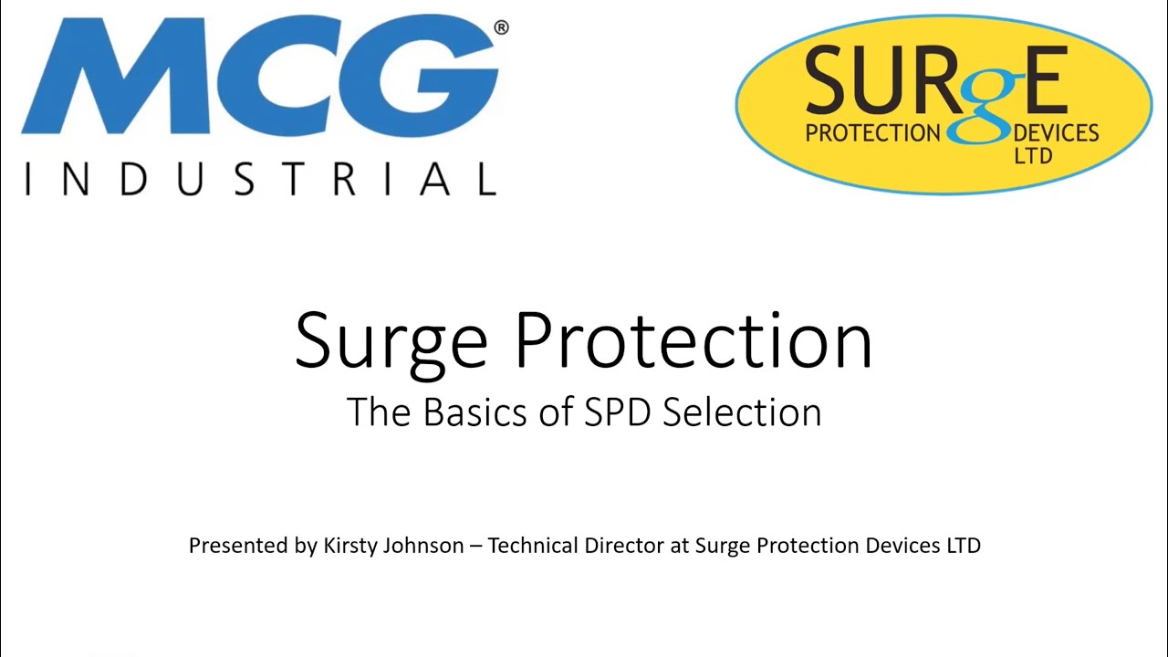 MCG Webinar - Surge Protection: The Basics of SPD Selection