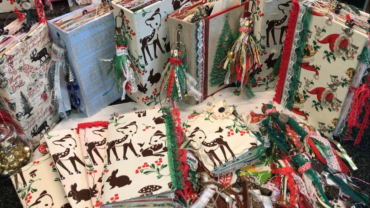 Christmas junk journal release / journals & tassels