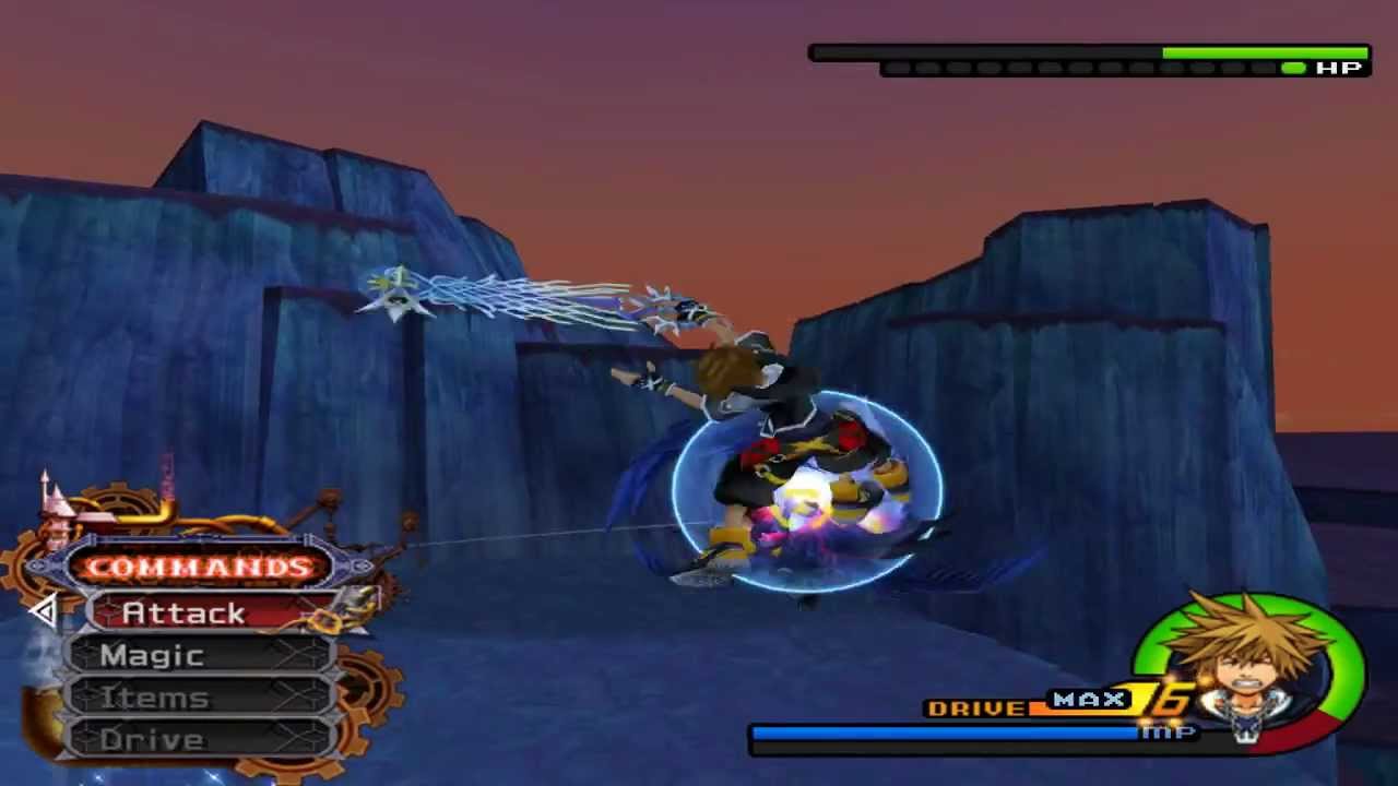 Kingdom Hearts 2 - Sephiroth Boss Fight (Potato Mode)