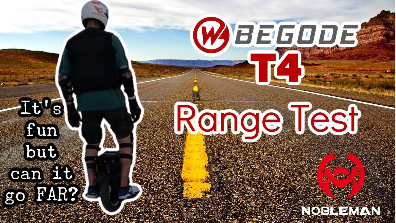Begode T4 Range Test! - Fun AND Far?? - New Nobleman Gear!