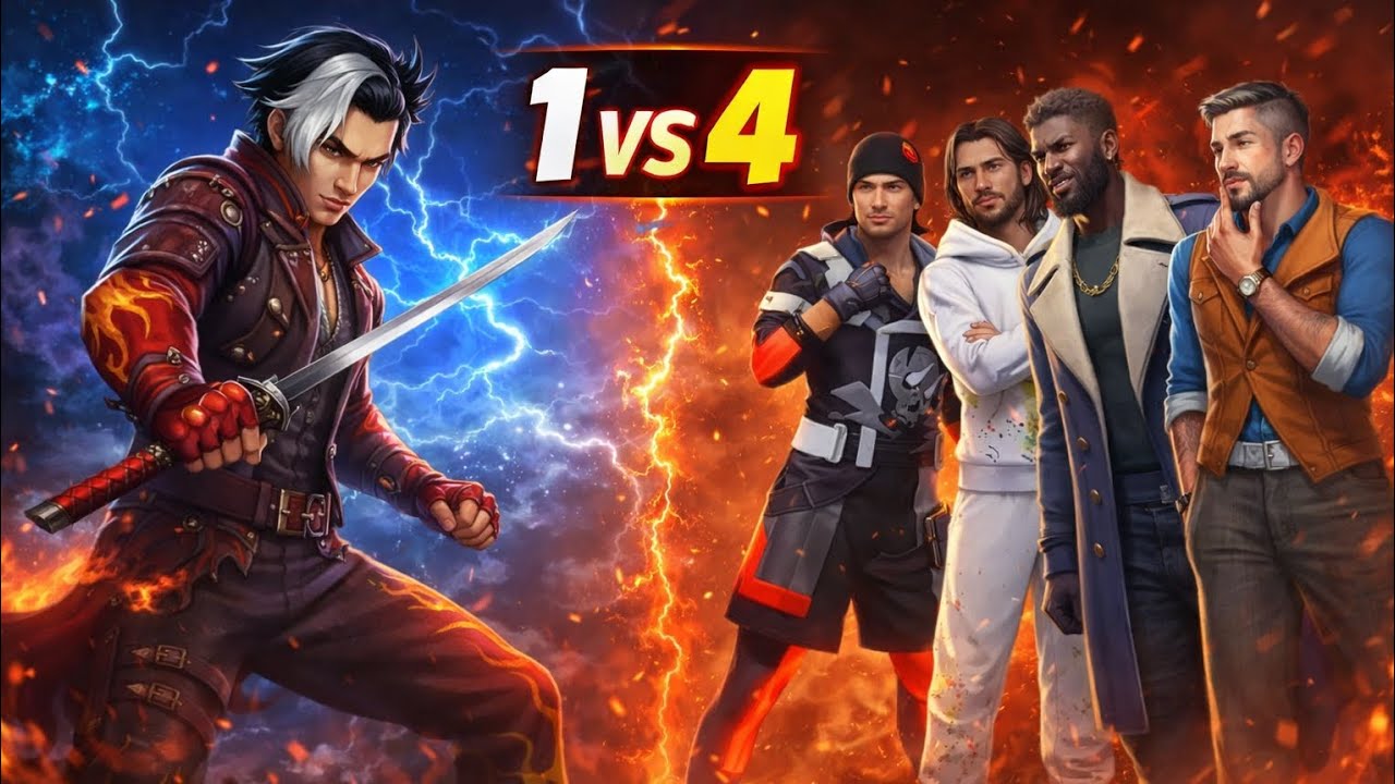 1vs4😈