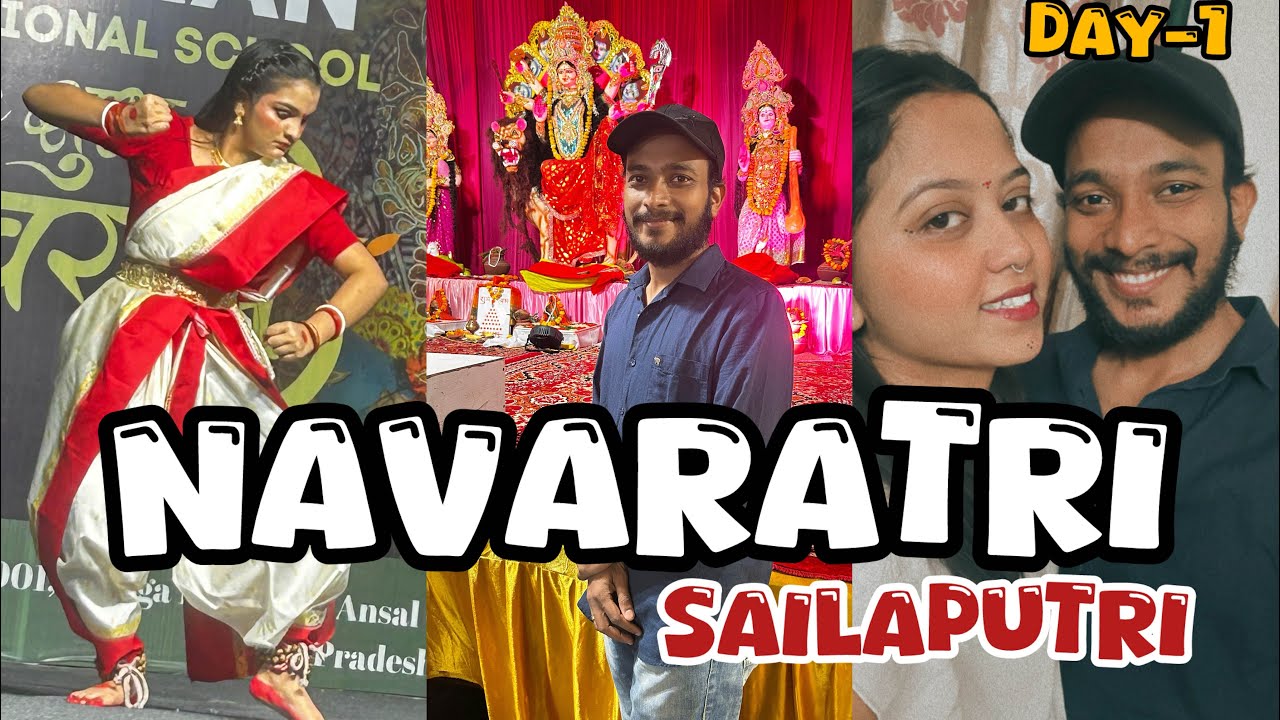 Navratri Day 1 Celebration ✨ Dandiya Night in Noida 💃 Full Masti & Dance! #navaratrispecial