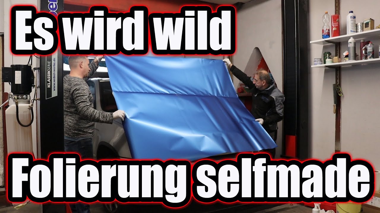 Wir folieren den BMW selber / es wird wild / Folie gerissen