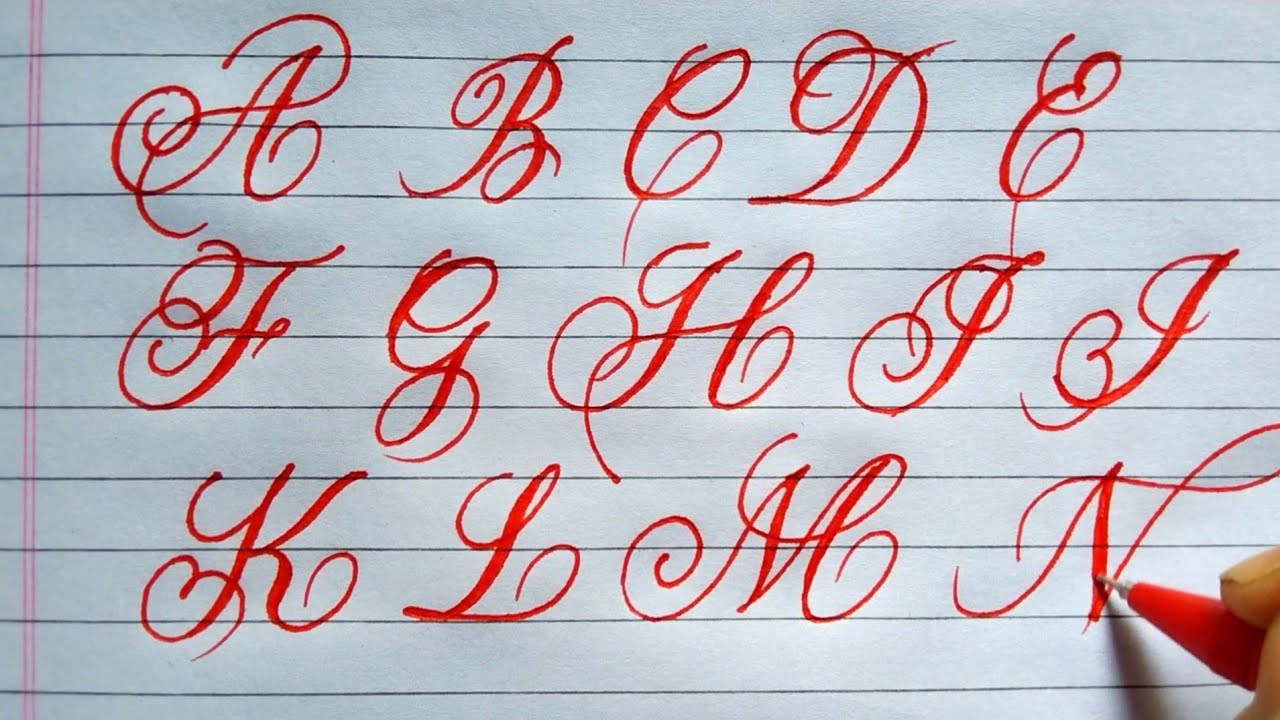 Learn Copperplate Calligraphy With Flourish | Capital Letters Atoz