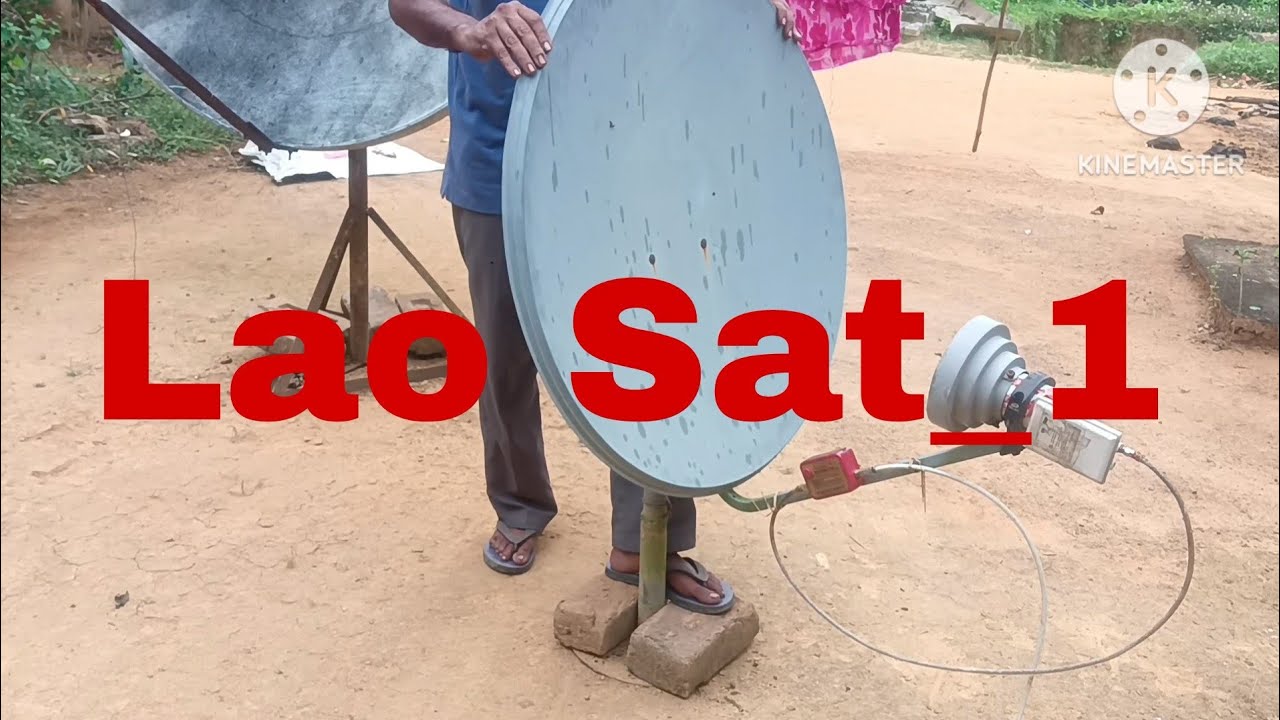 Lao sat-1. 128.5'E C bend Satellite dish setting an channel list.