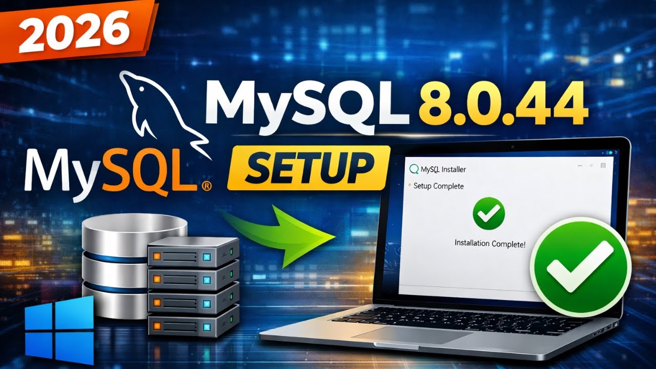 How to Install MySQL 8.0.44 Latest Version in 2026 | Step-by-Step Guide