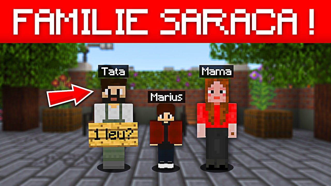 Am fost adoptat de o familie săracă.. am fost la un pas de moarte ! (Minecraft)