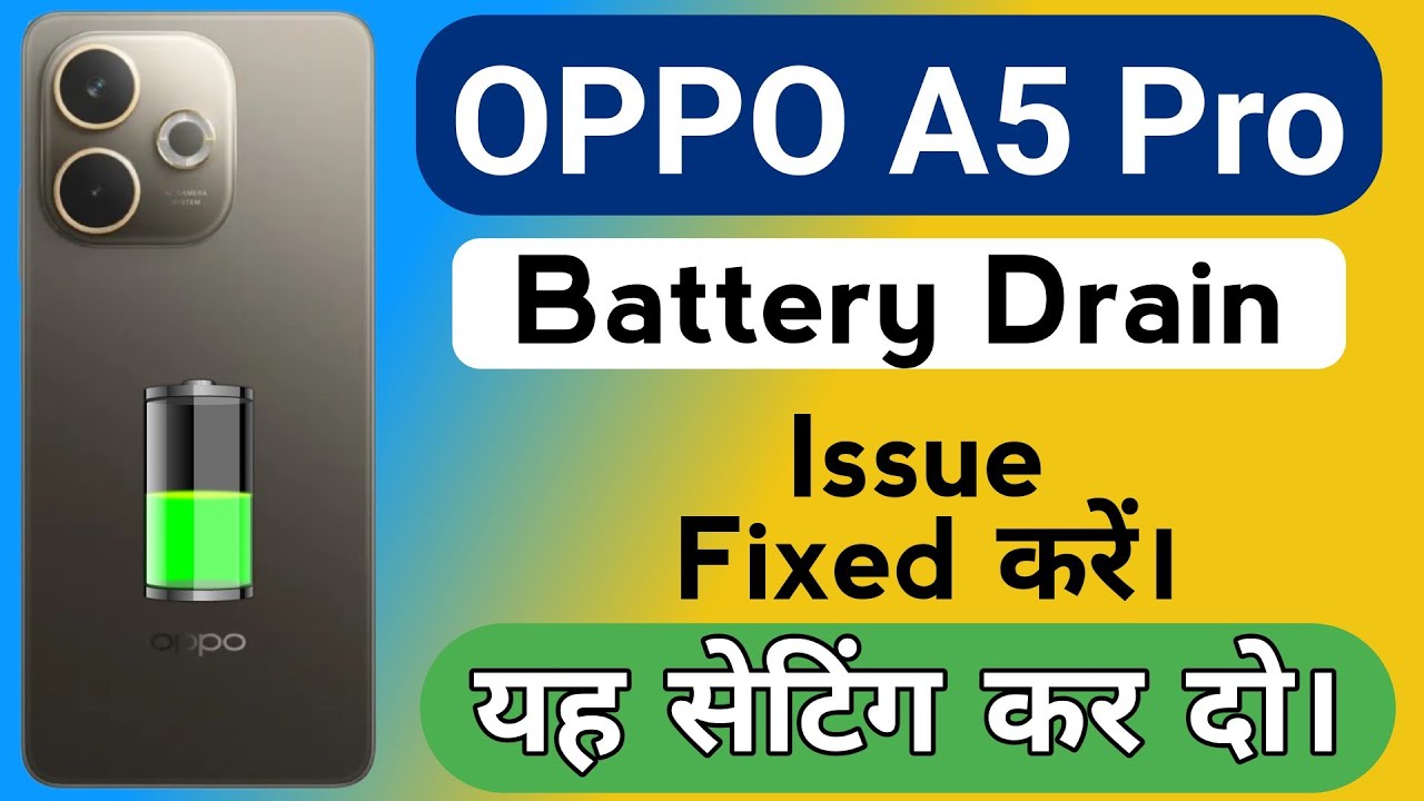 Oppo A5 Pro 5G Mobile Battery Drain Problem | How to Solve Battery Drain Problem in Oppo A5 Pro