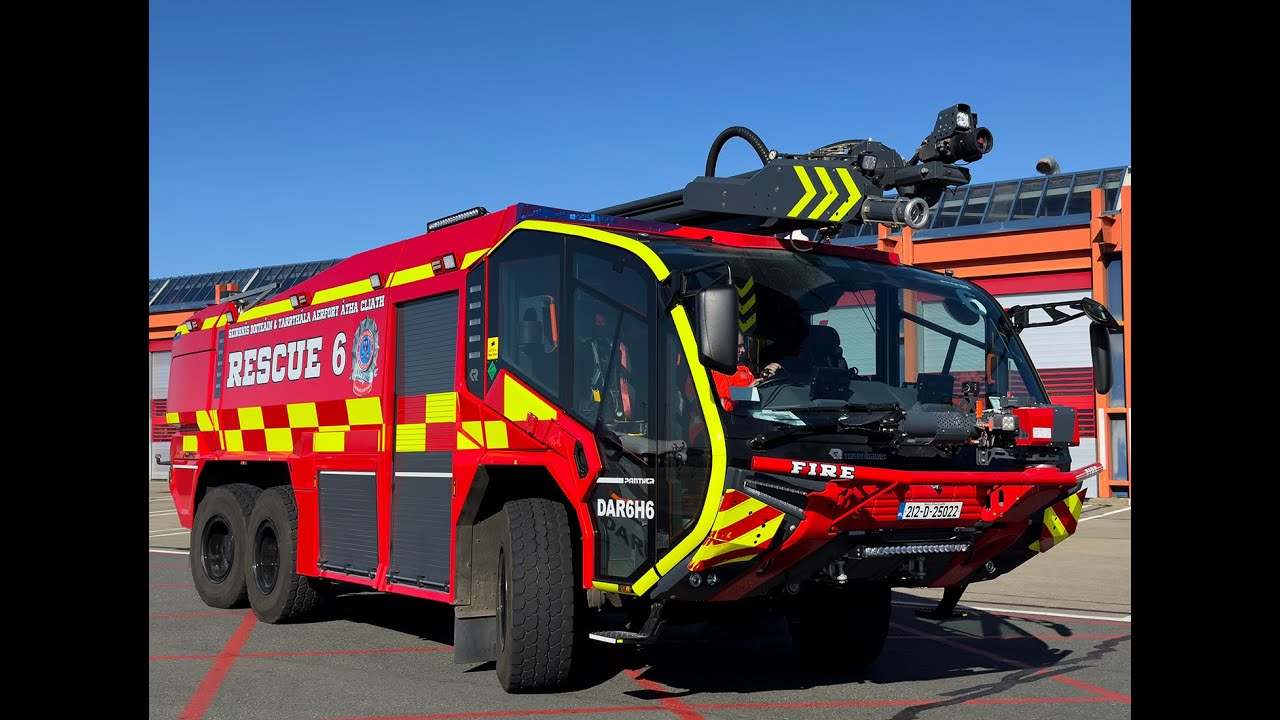 Dublin Airport Fire & Rescue Service | Airside Fire Appliance Photo Shoot | 4K HD