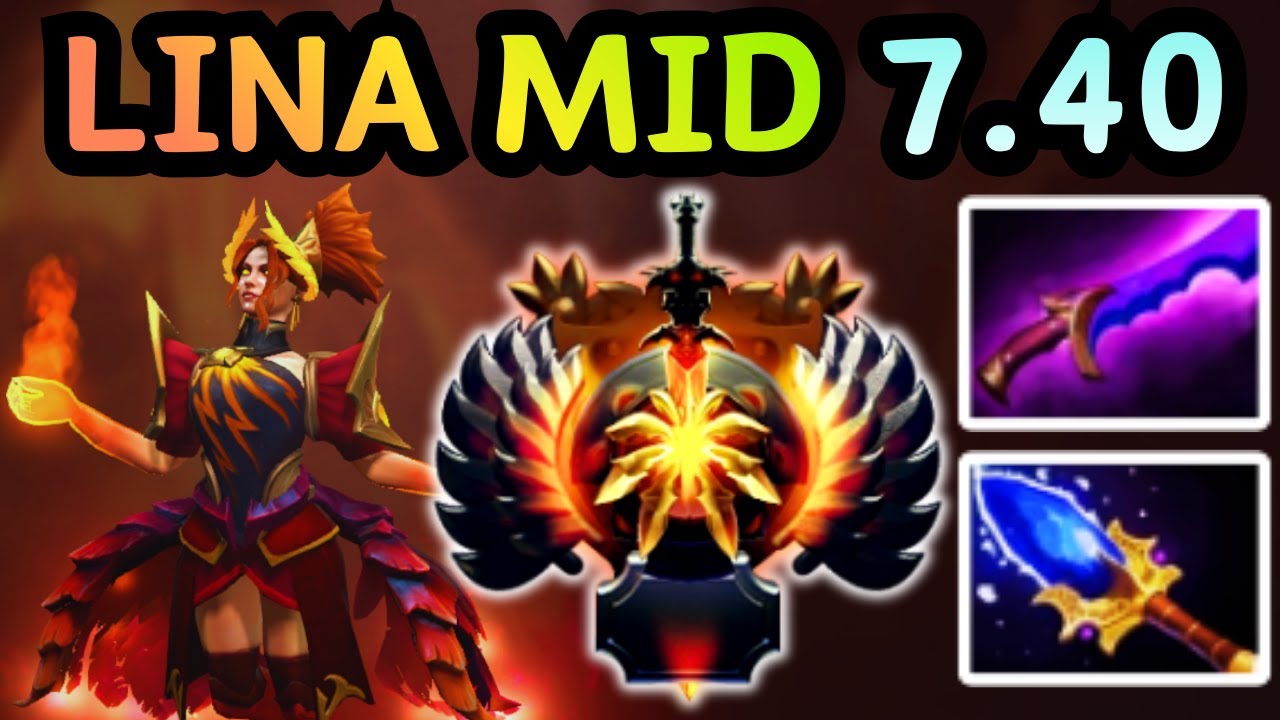 🔥 NEW PATCH 7.40 LINA MID SPELLS INTO AUTO DEATH | DOTA 2 GAMEPLAY 🔥