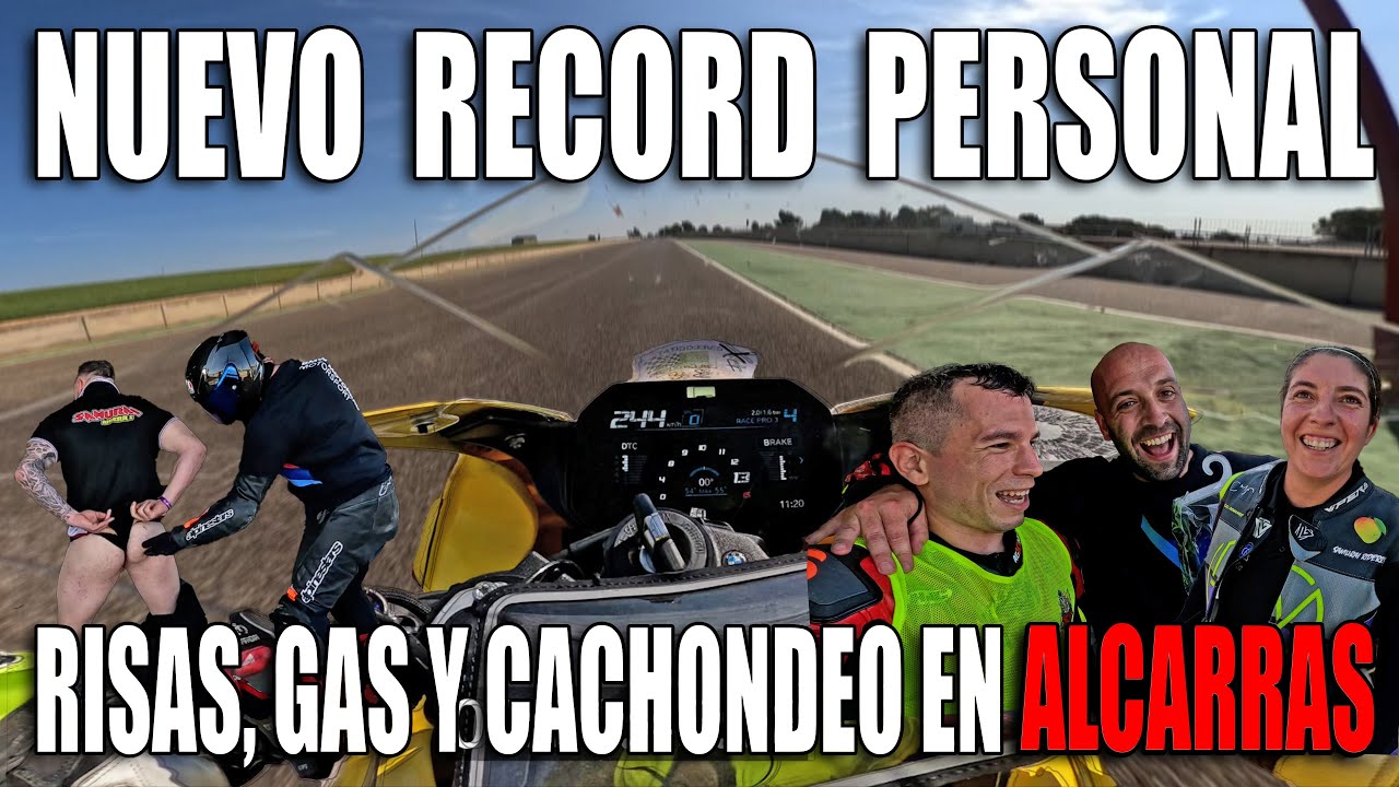 NUEVO RECORD PERSONAL EN EL CIRCUITO DE ALCARRAS 1:45 CON LA S1000RR Y MUCHAS RISAS CON LOS COLEGAS