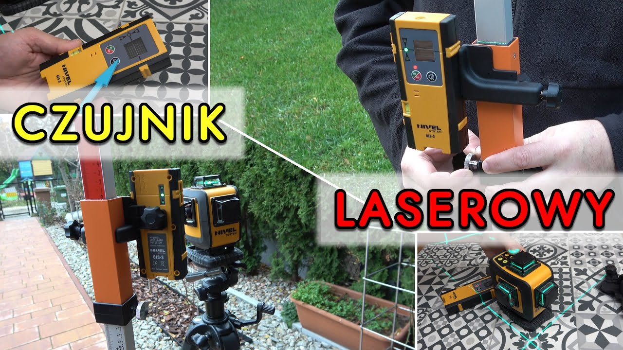 Poziomowanie terenu czujnik lasera CLS-3 NIVEL System z listwą laserową LS-24. Recenzja.