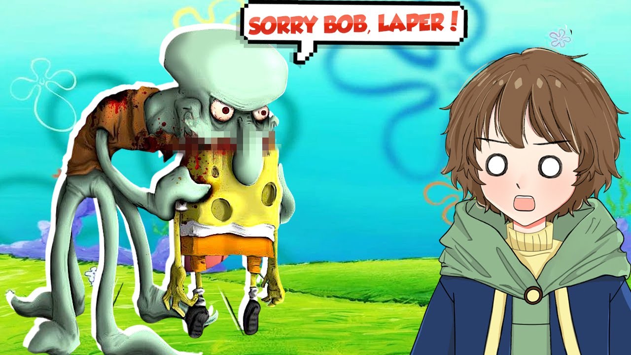 AKU MAININ GAME SPONGEBOB TERKUTUK BARU !!! HORROR ABIS !!!